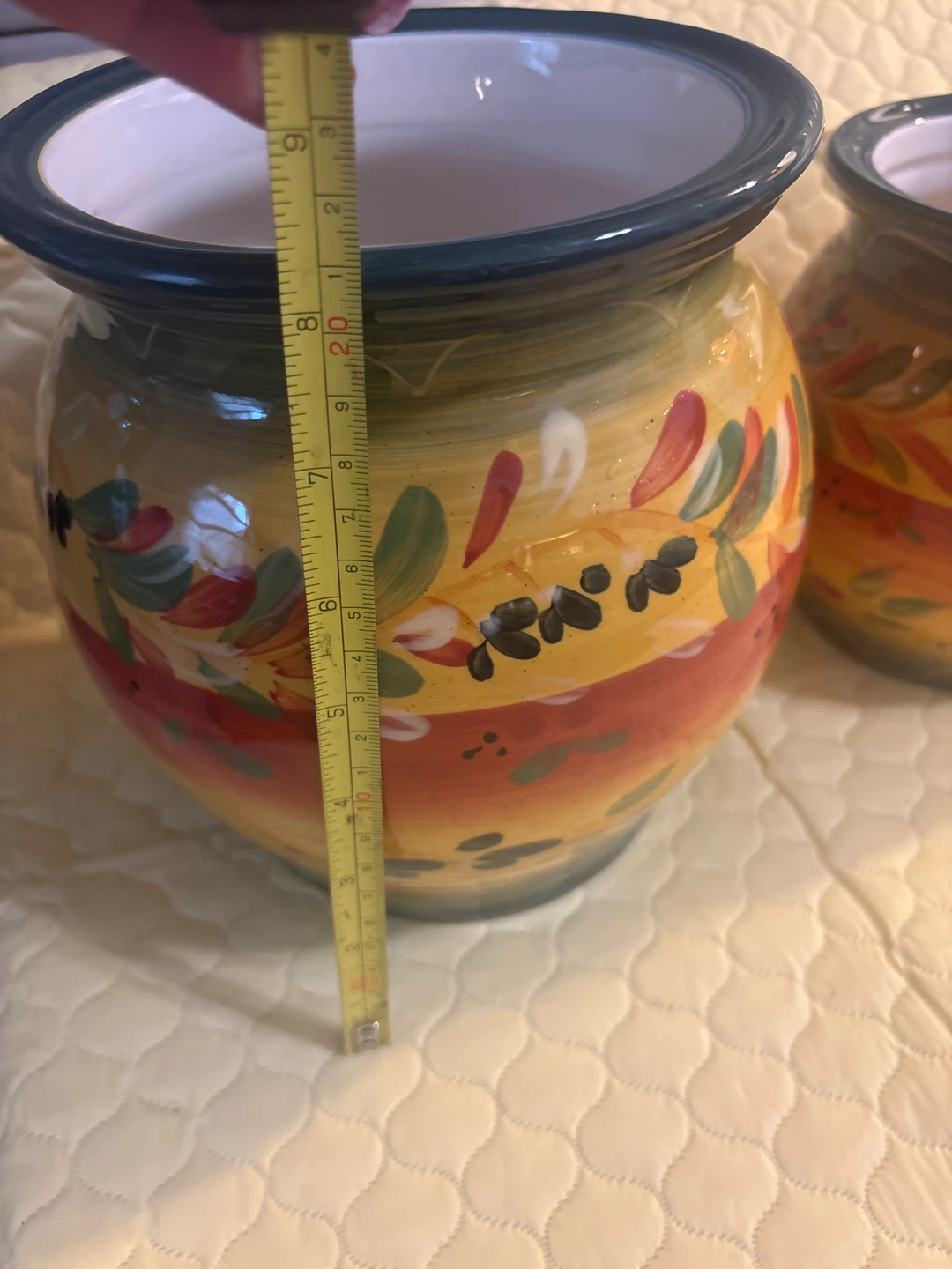 ⚽ Ceramic Kitchen Canister Set with Lids - Mediterranean Style - photo 2