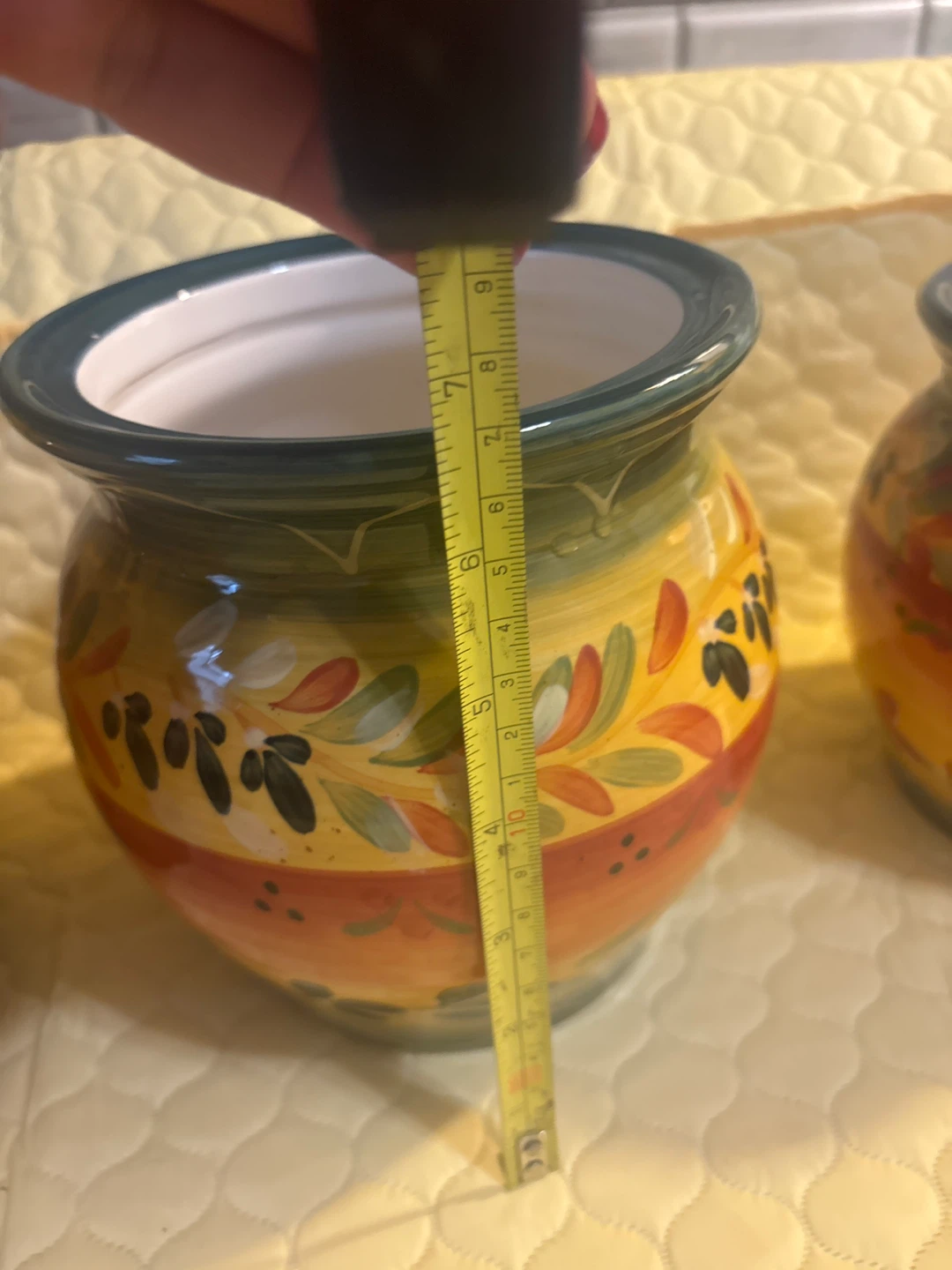 ⚽ Ceramic Kitchen Canister Set with Lids - Mediterranean Style - photo 3