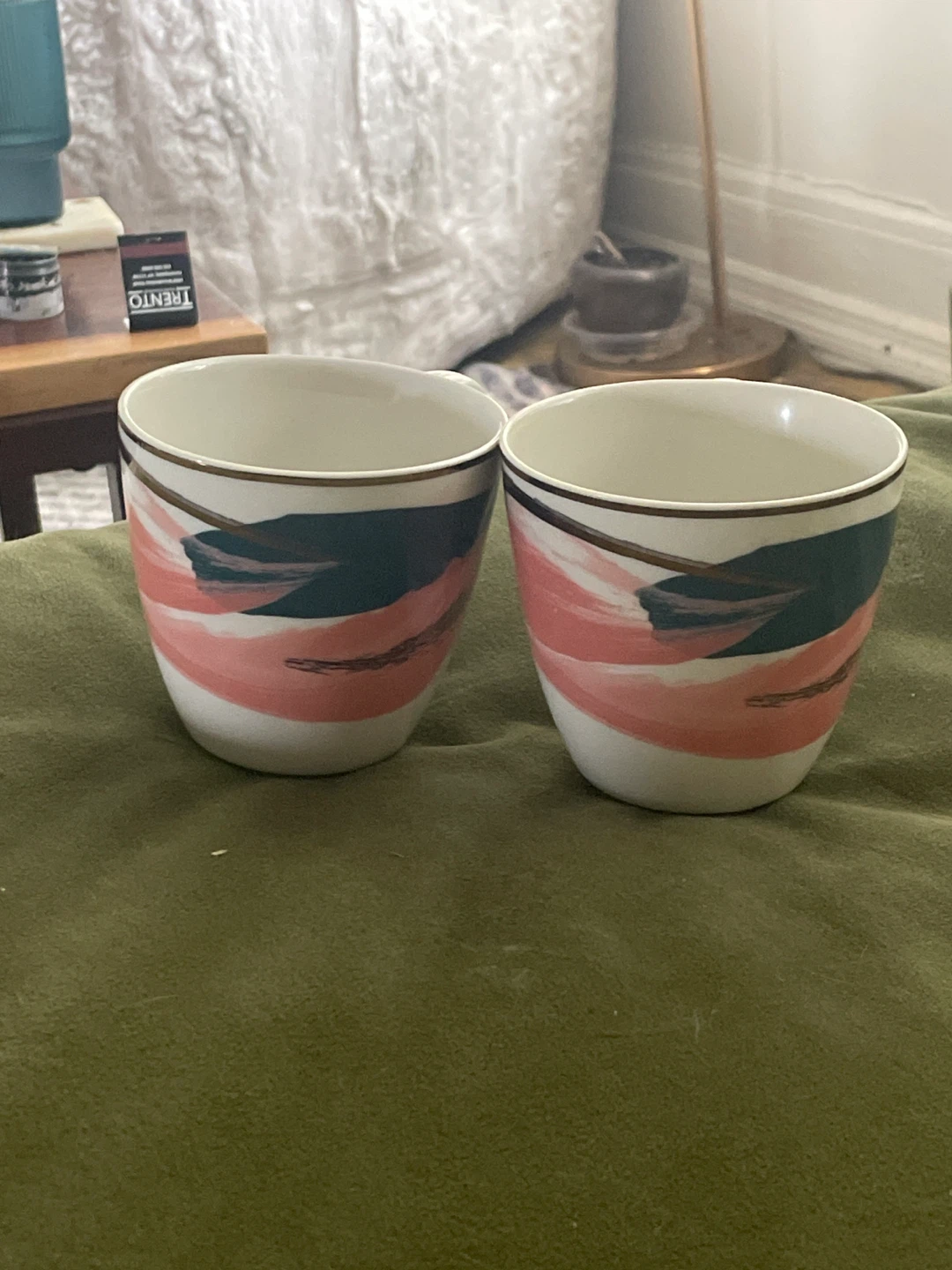 Set of 2 Abstract Swirl Mugs