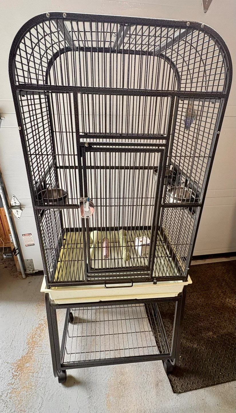 Large Bird Cage on Wheels