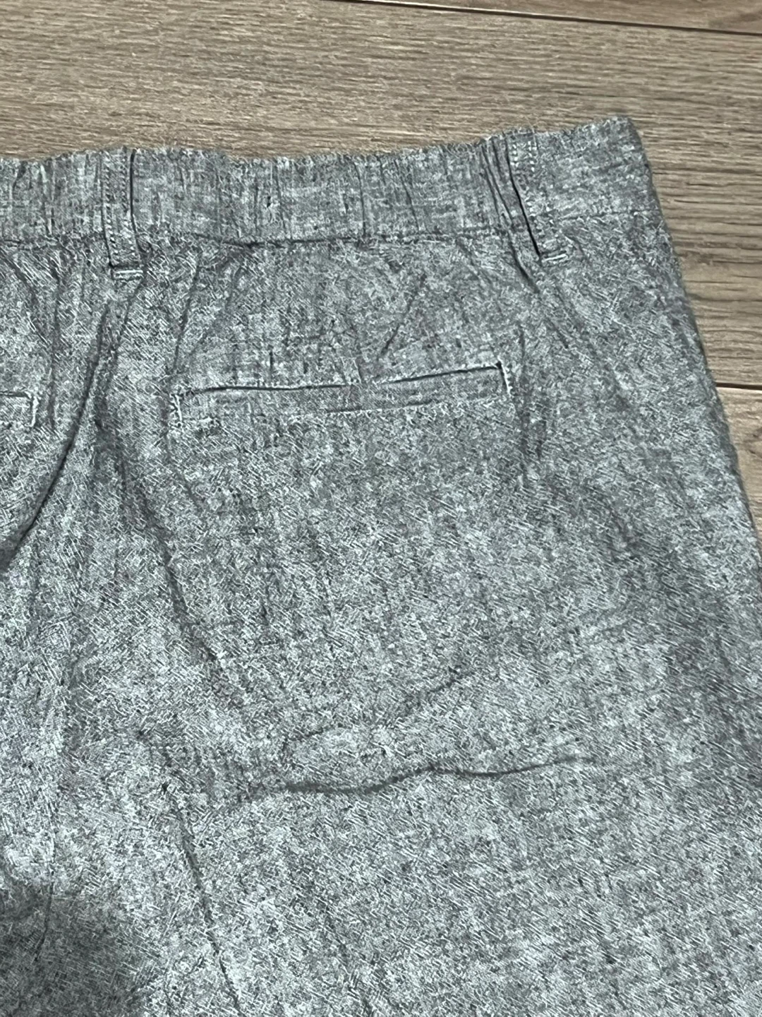 Grey Linen Blend Pants Size 8 - photo 3