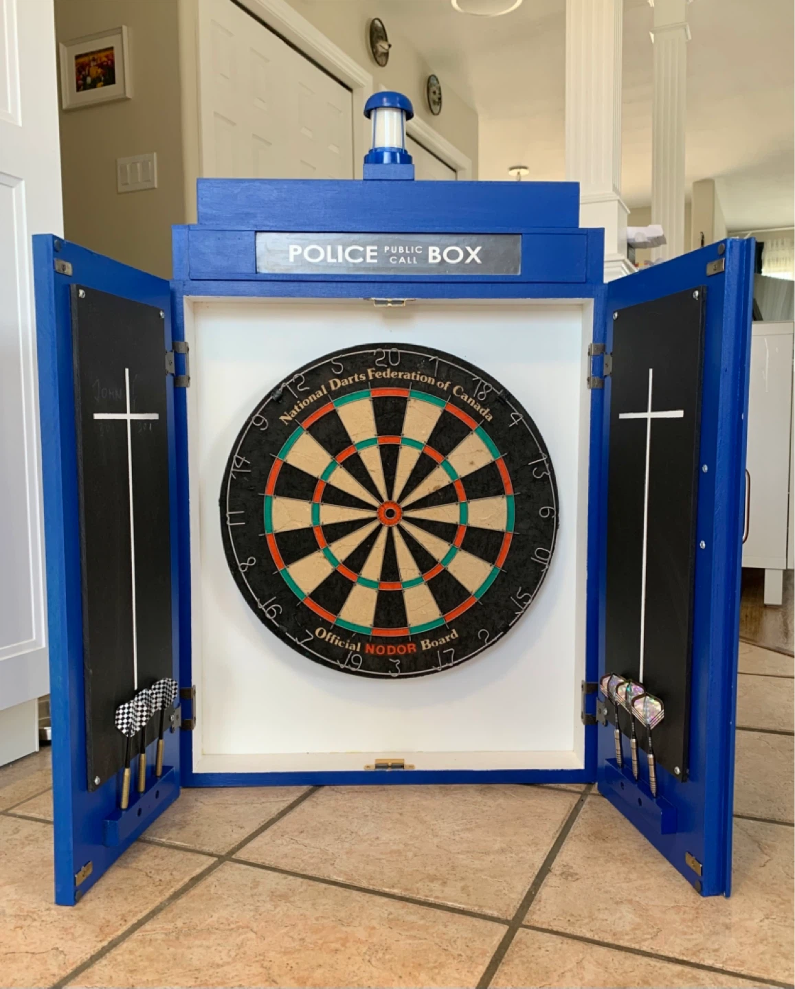 Dr Who dartboard case