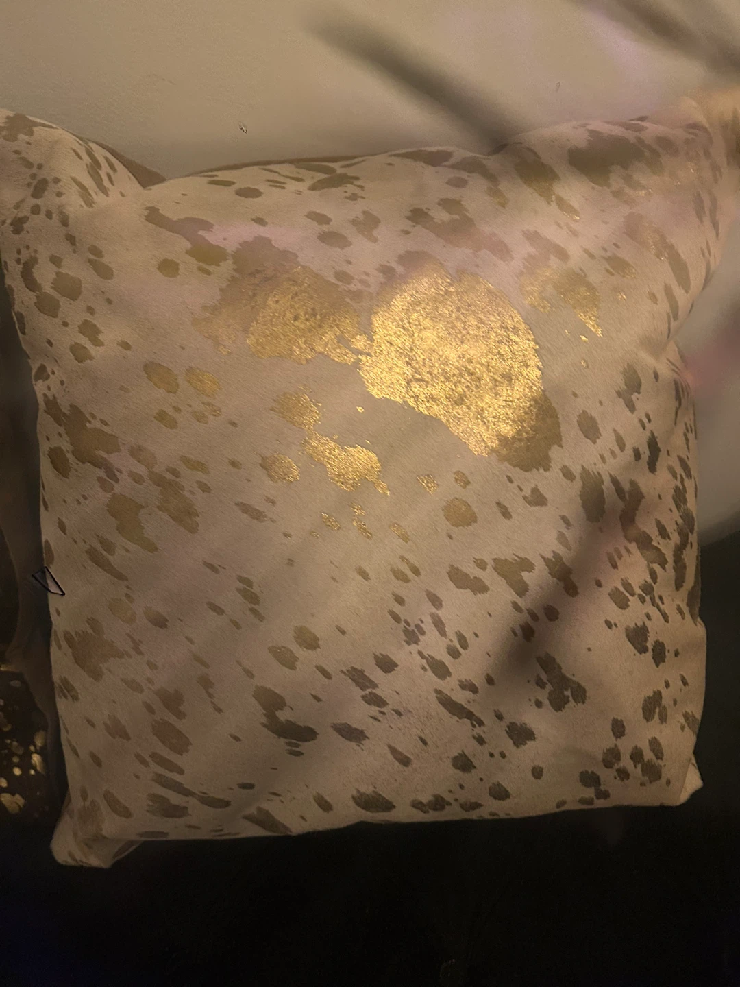 Decorative Throw Pillow - Cream coloured with Gold - photo 4