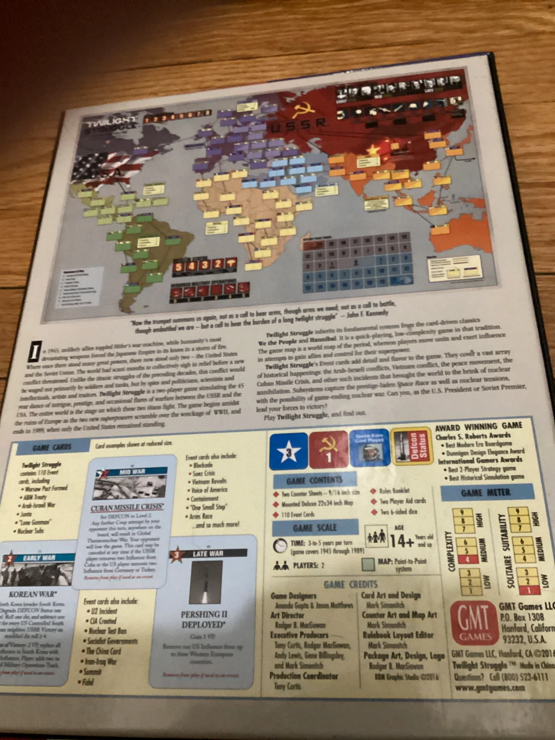⚽️Twilight Struggle The Cold War 1945-1989 Board Game GMT Games - photo 3