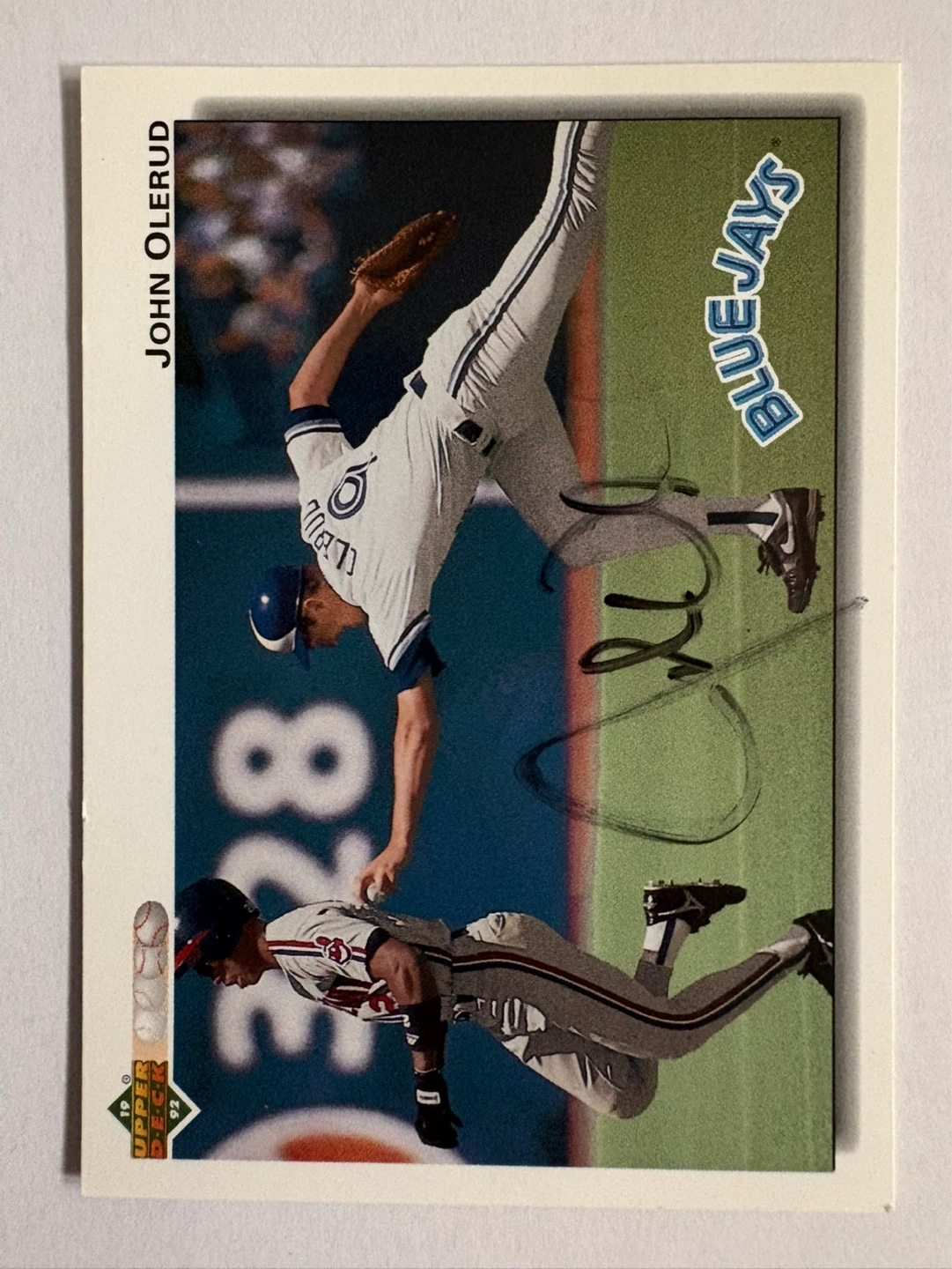 1991 Upper Deck Baseball Card - John Olerud Autographed