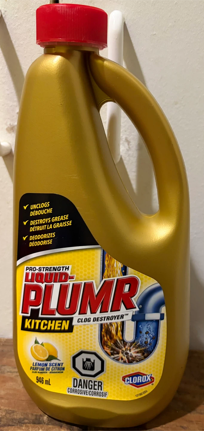 Pro strength liquid plumr kitchen clog destroyer