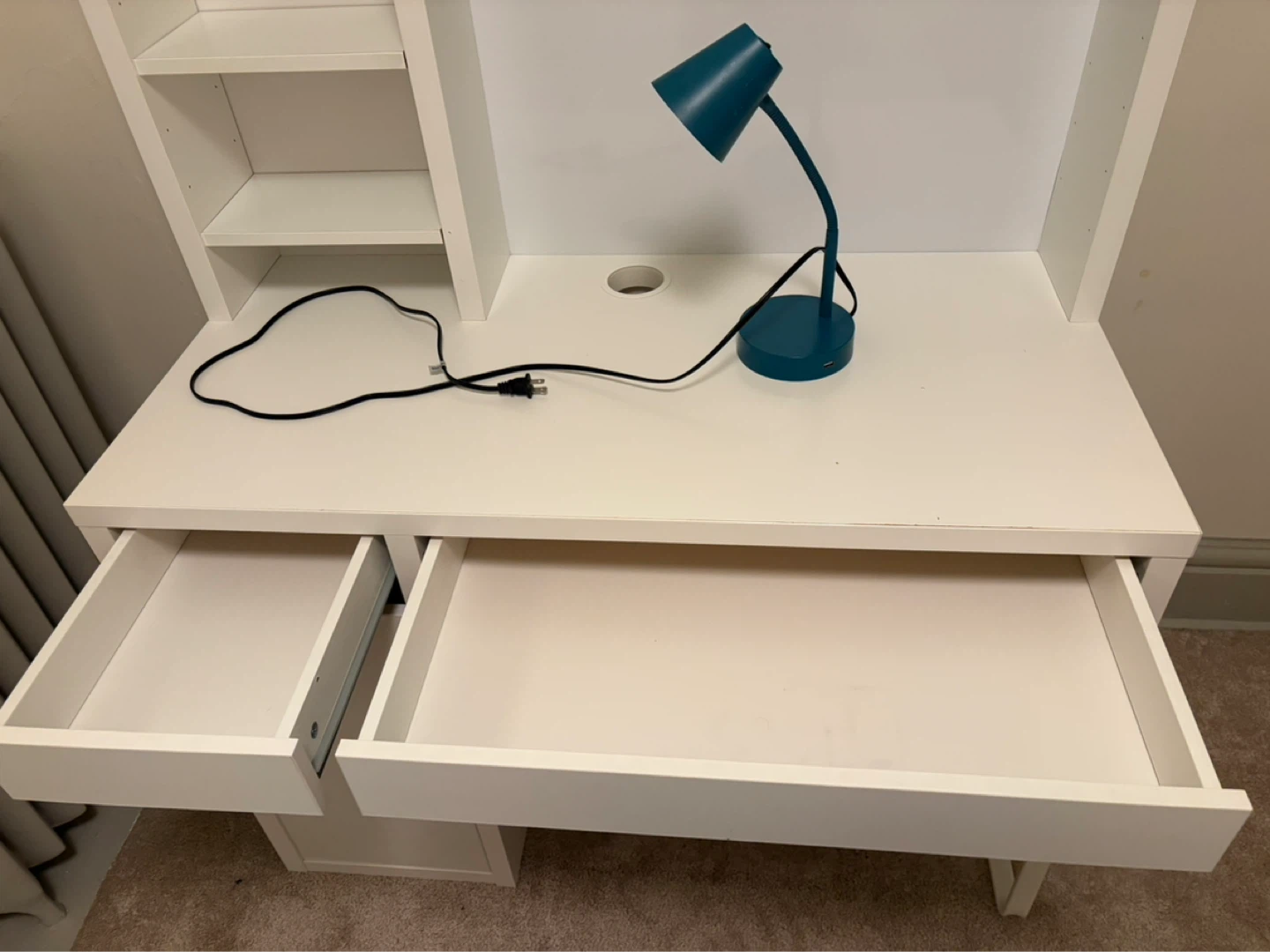 Micke desk with shelves - photo 3