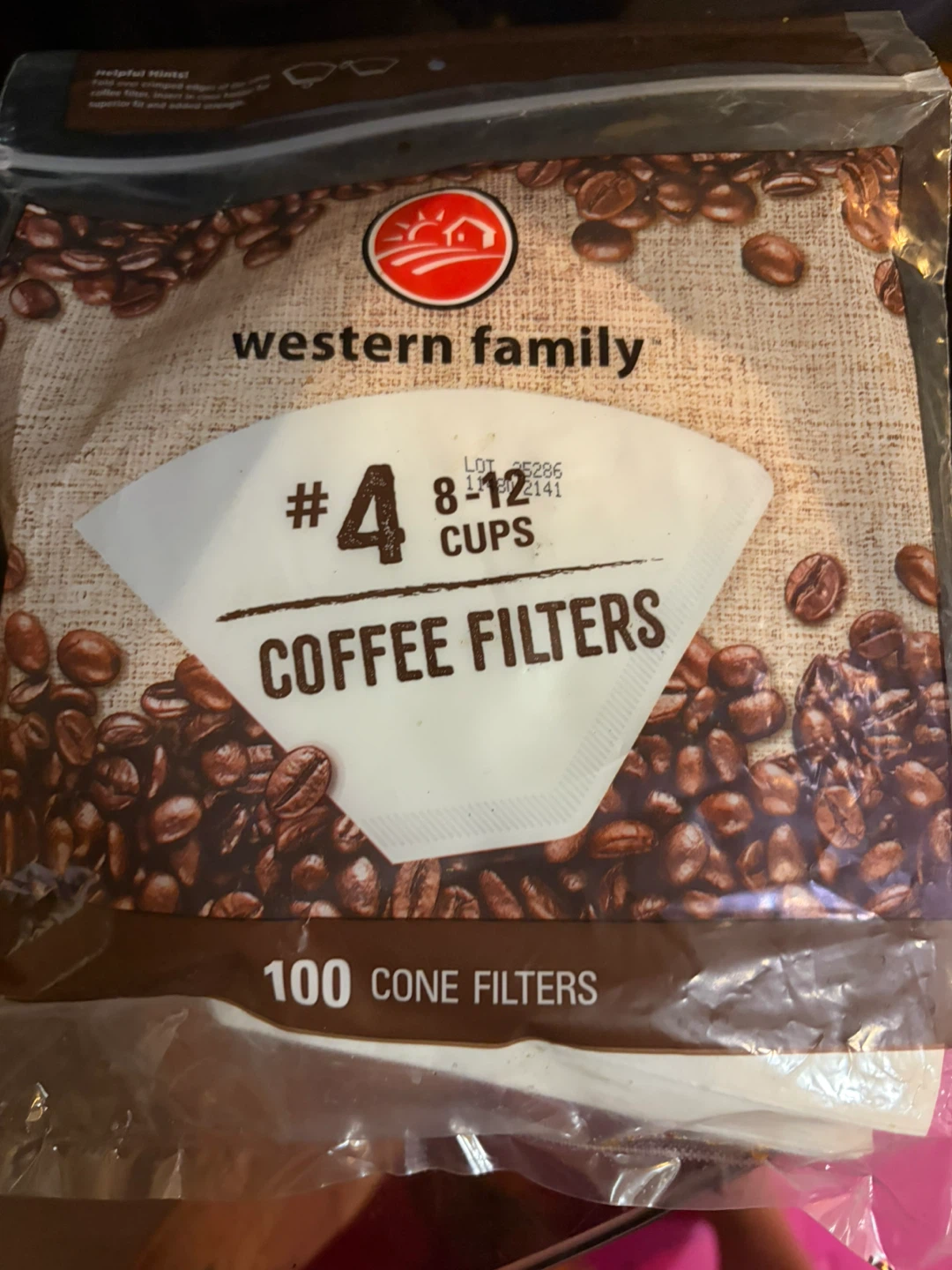 Western Family #4 Coffee Filters, 100 Count