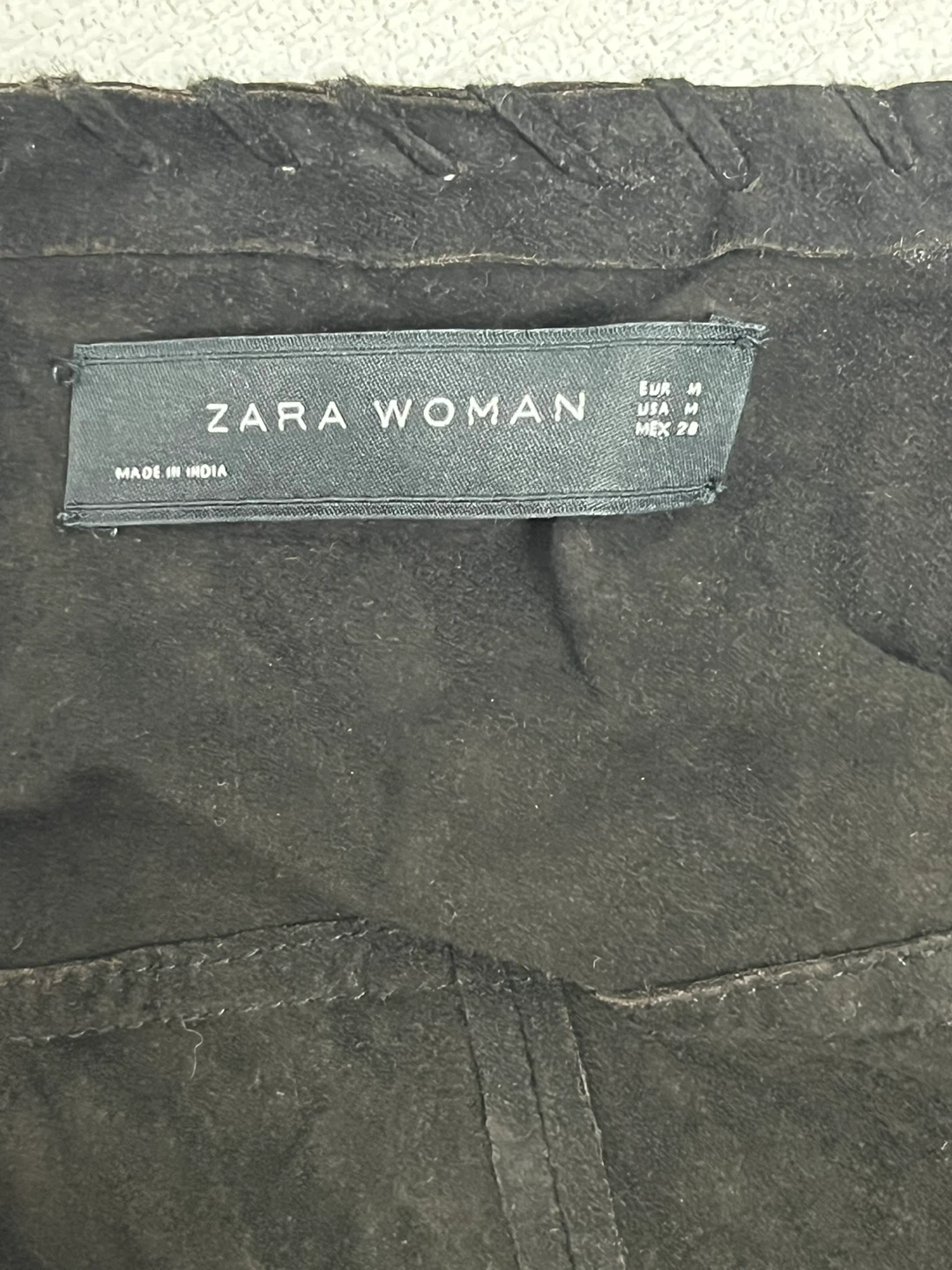 ZARA WOMAN Black Suede Fringed Jacket - photo 4