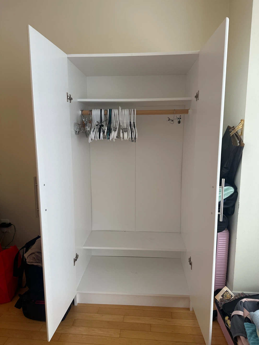 White Wardrobe Cabinet - photo 3