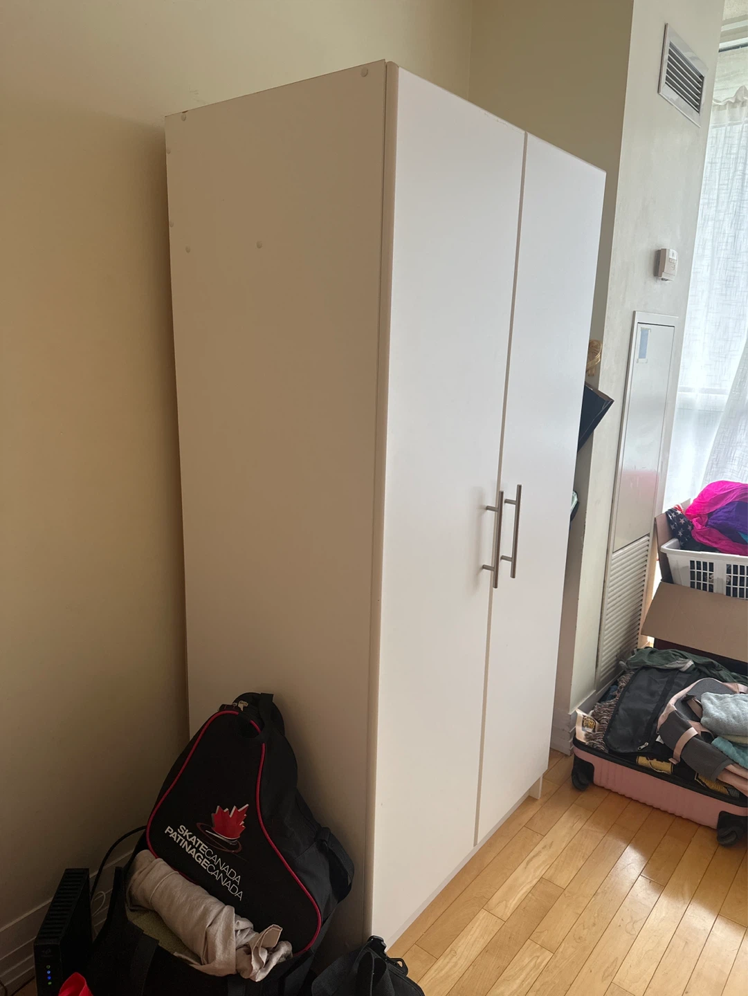 White Wardrobe Cabinet - photo 2