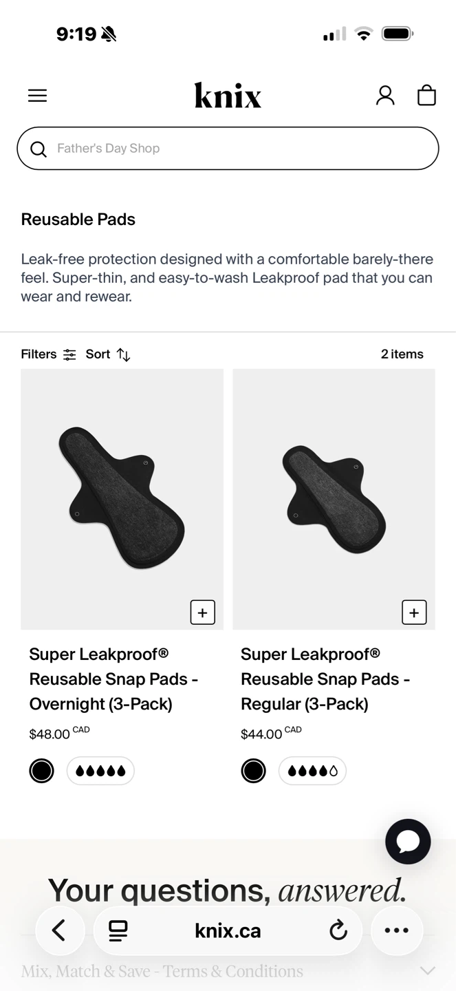 Knix Reusable Snap Leakproof Pads - photo 4