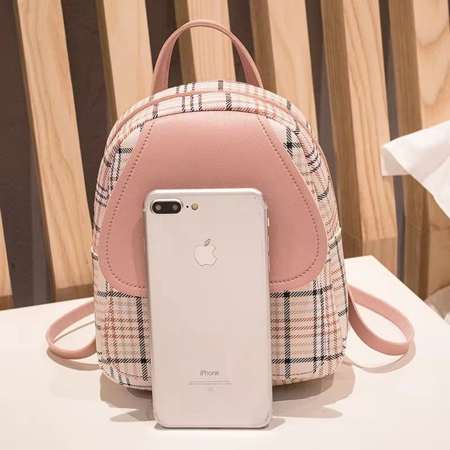 Plaid Mini Backpack - photo 2