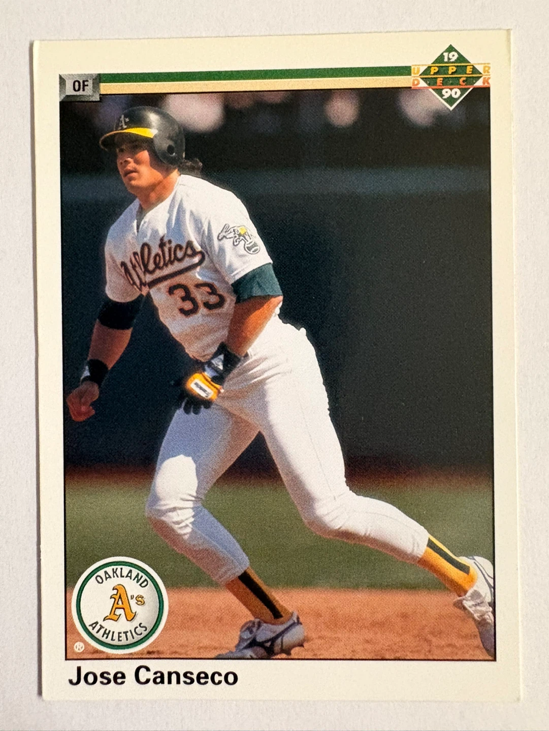 1990 Upper Deck Jose Canseco Baseball Card