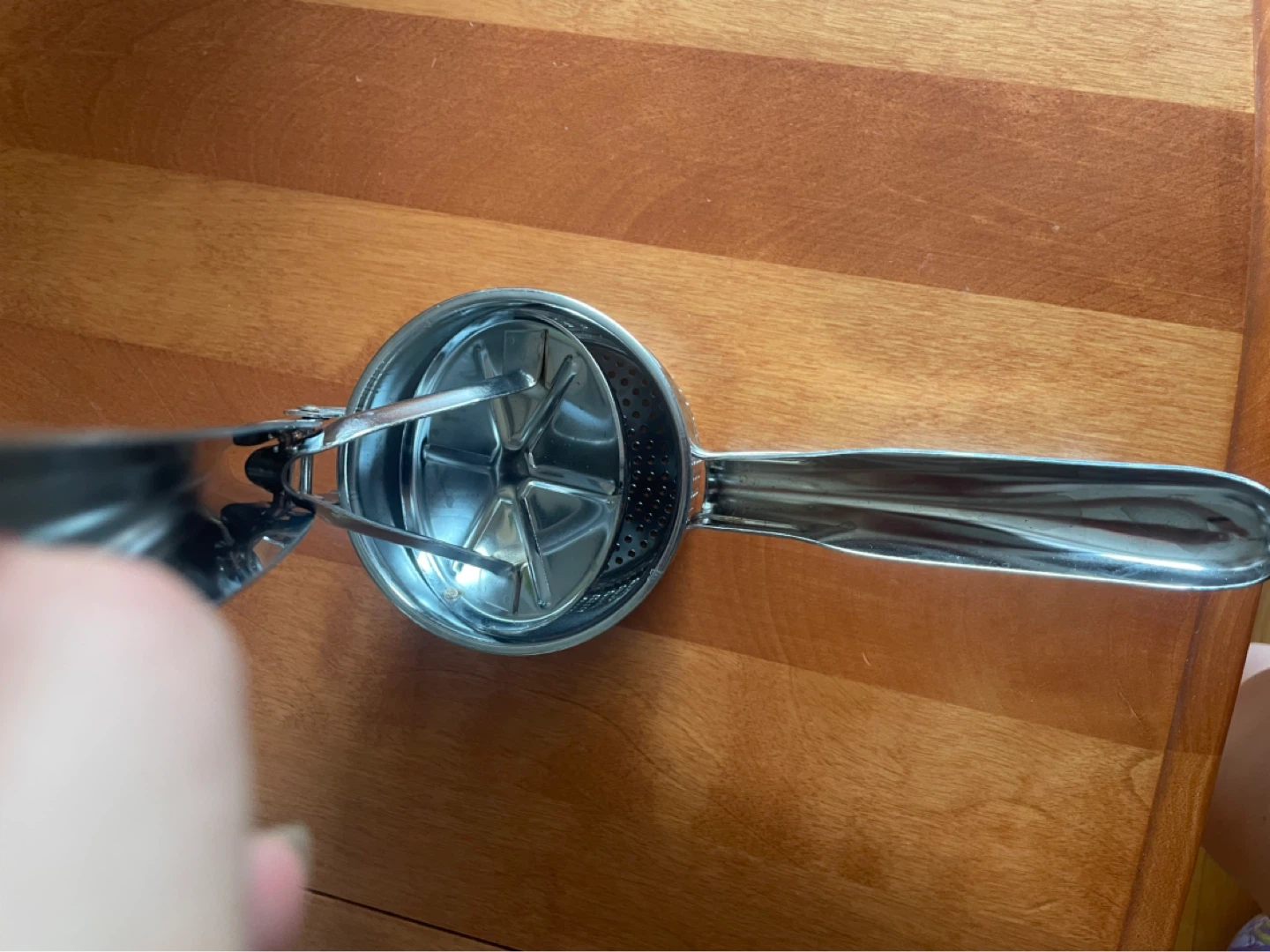 Stainless Steel Potato Ricer ⚽ - photo 2