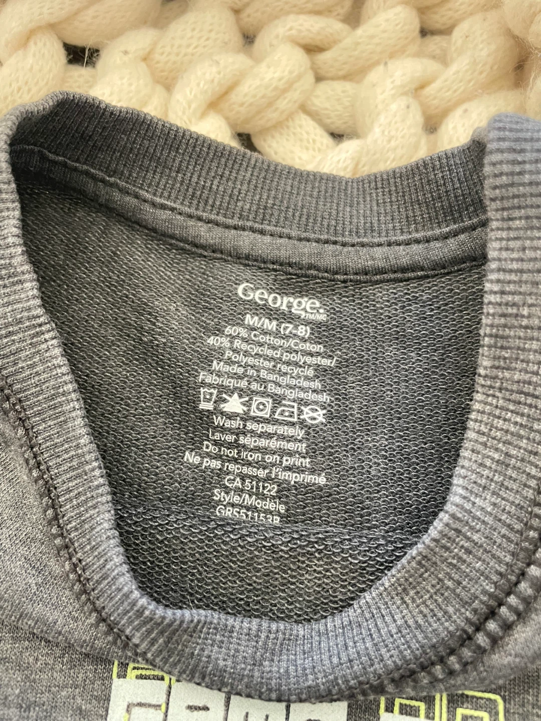 ⚽️ NWT George Gamer Crewneck Top (7-8) - photo 3