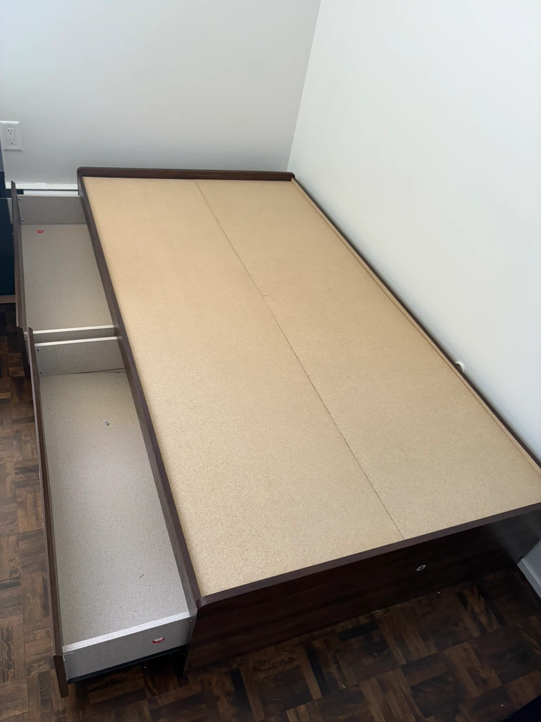 Twin Bed with storage and mattress - Moving Sale - photo 3