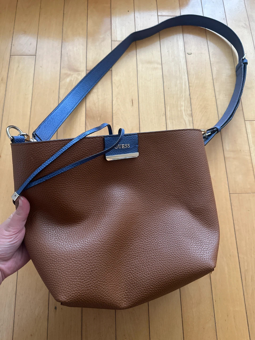 Guess Shoulder Bag - Brown and Blue