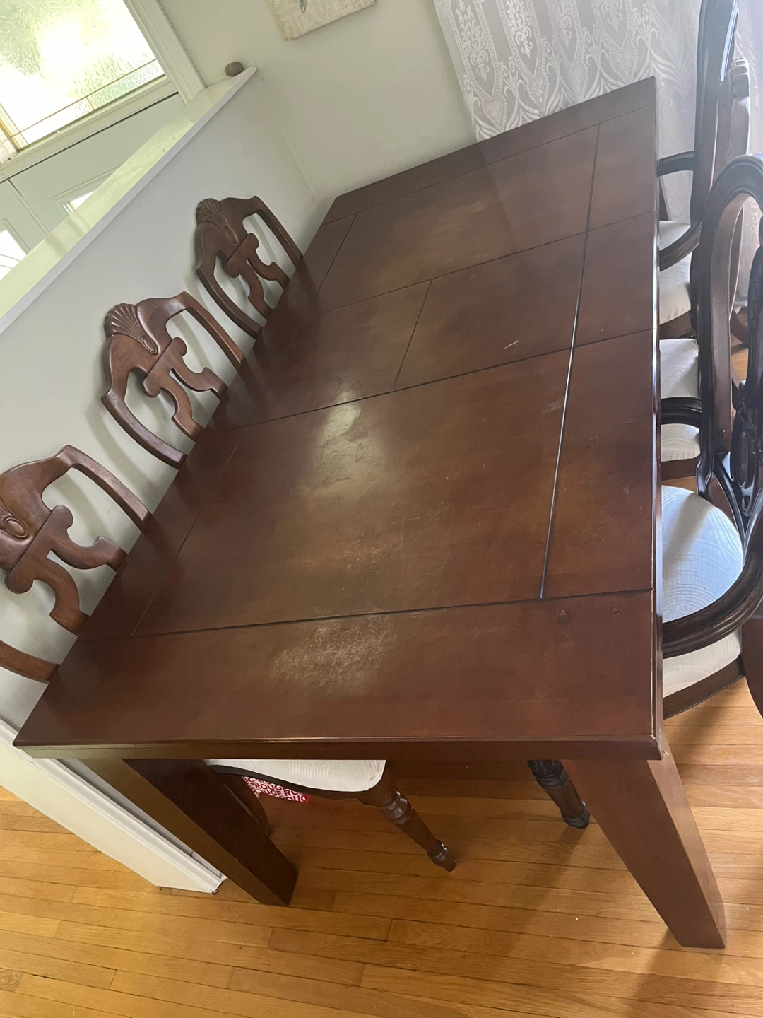 Wooden Dining Table with 6 Chairs - photo 2