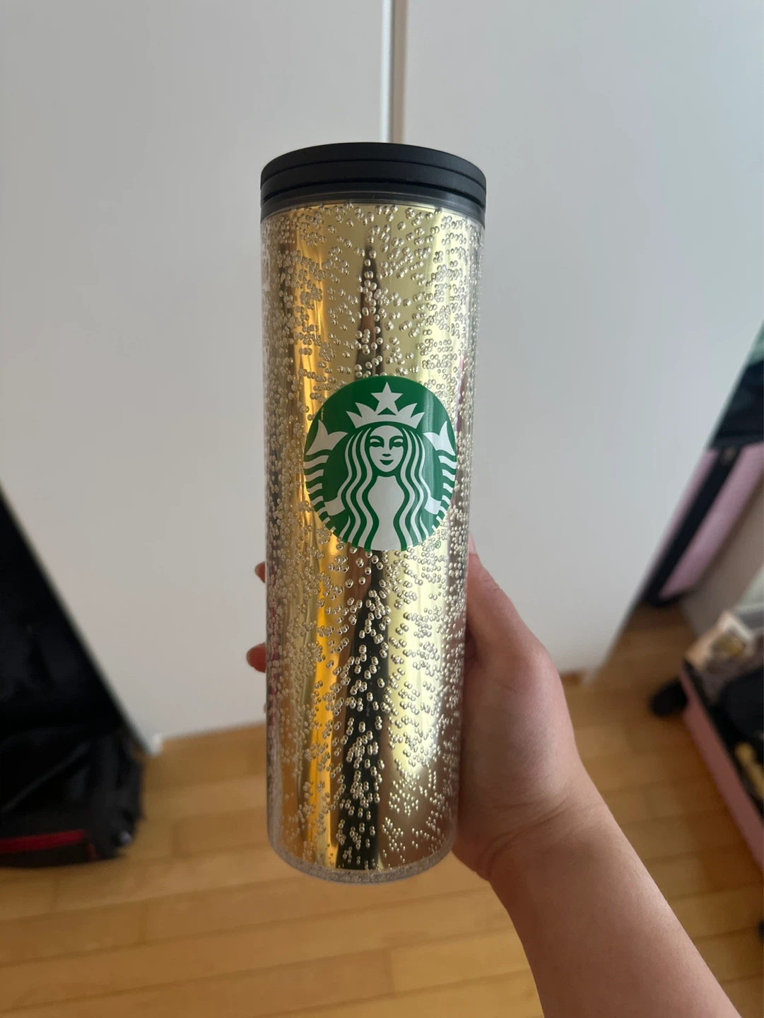 Never used‼️ Starbucks Gold Bubble Tumbler