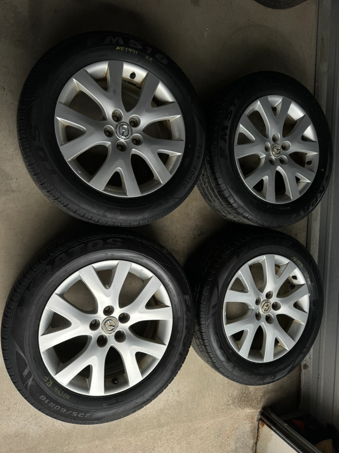 Mazda CX-7/CX-9/CX-5 OEM rims on all season tires