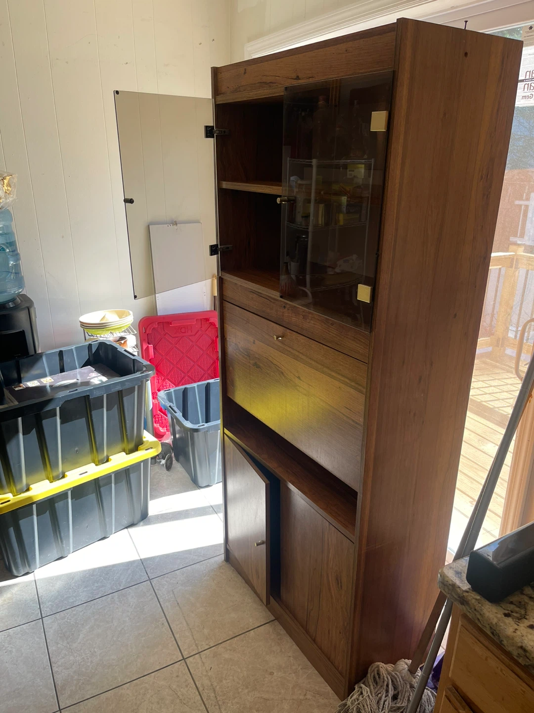 Wooden Cabinet with Glass Doors - photo 4