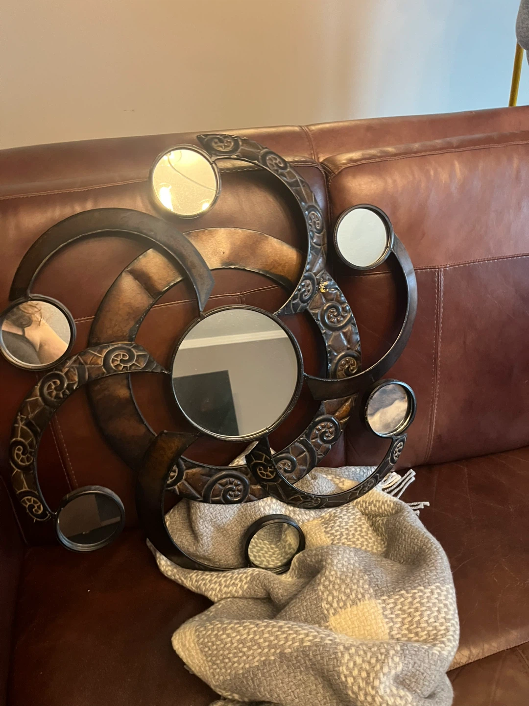 Ornate Swirl Wall Mirror