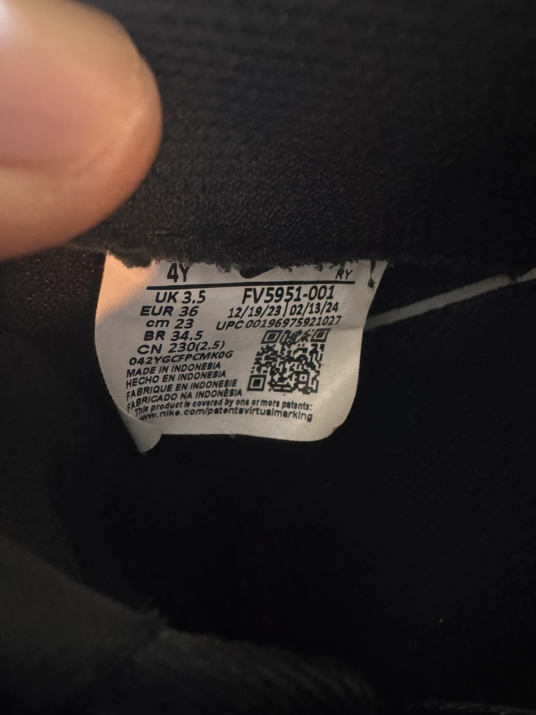 Nike Air Force 1 Youth Shoes Black - photo 2