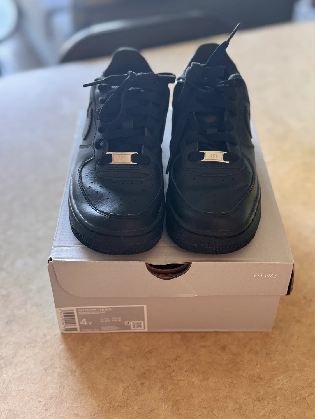 Nike Air Force 1 Youth Shoes Black