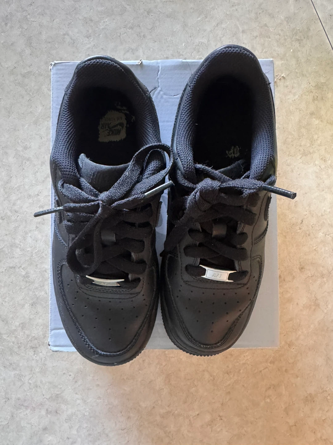 Nike Air Force 1 Youth Shoes Black - photo 4