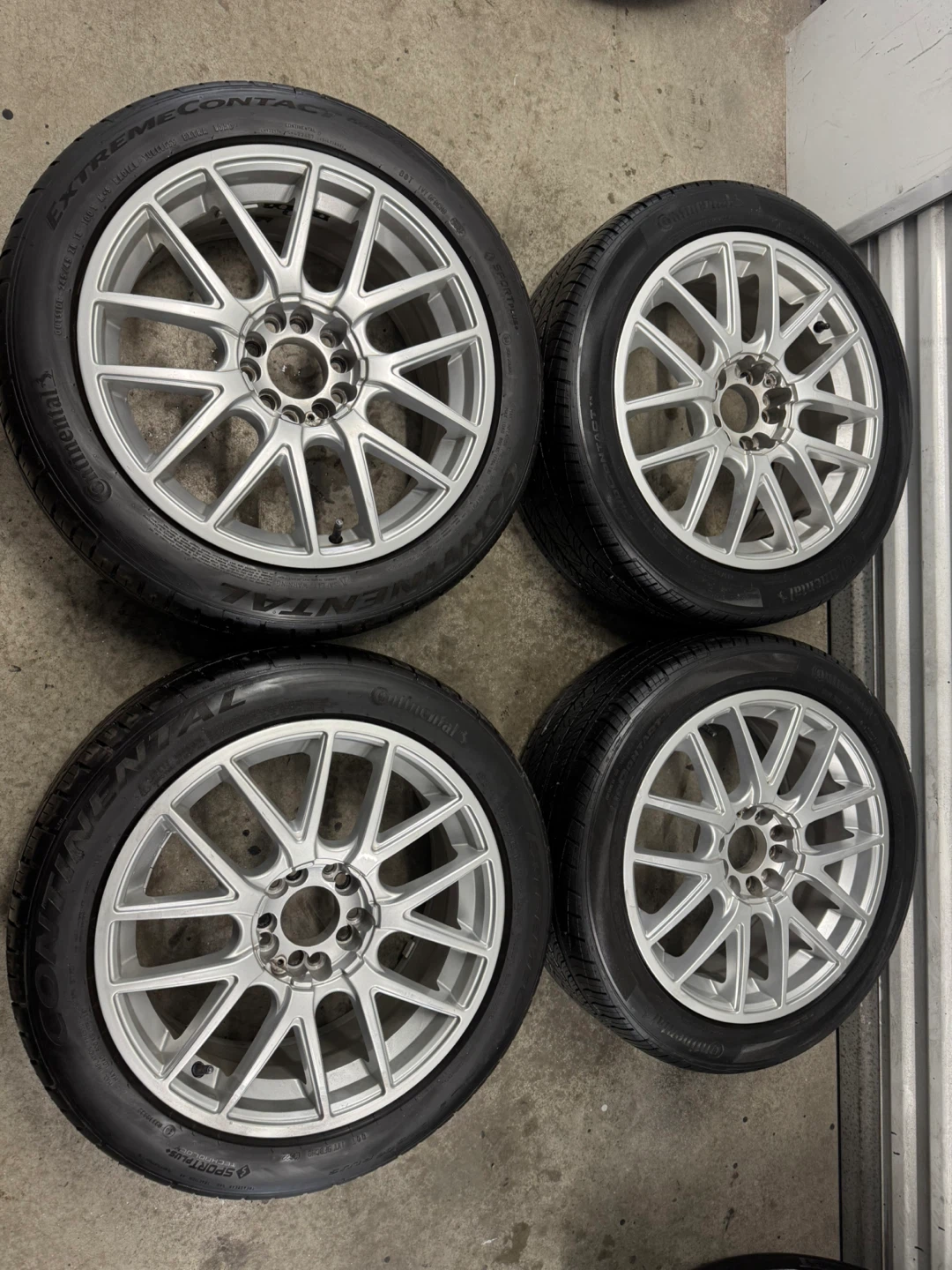 Audi/VW/Mercedes/ alloy rims on Continental all season tiess