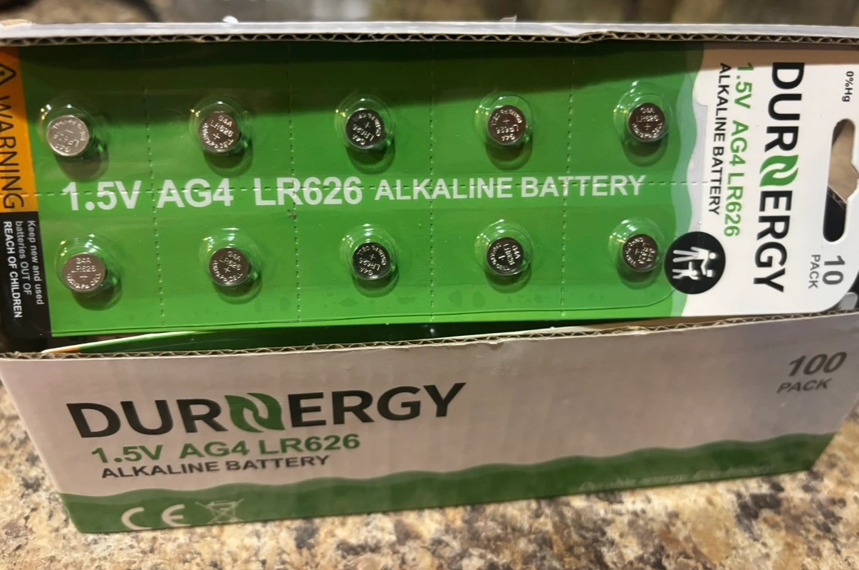 DURNERGY 1.5V AG4 LR626 Alkaline Batteries - 100 Pack - photo 2