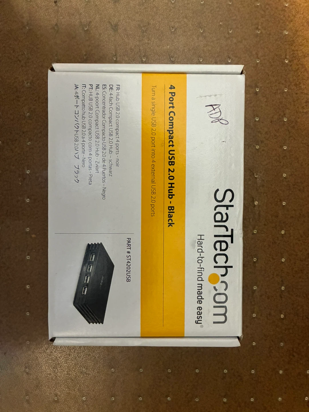 StarTech ST4202USB 4-Port Compact Black USB 2.0 Hub