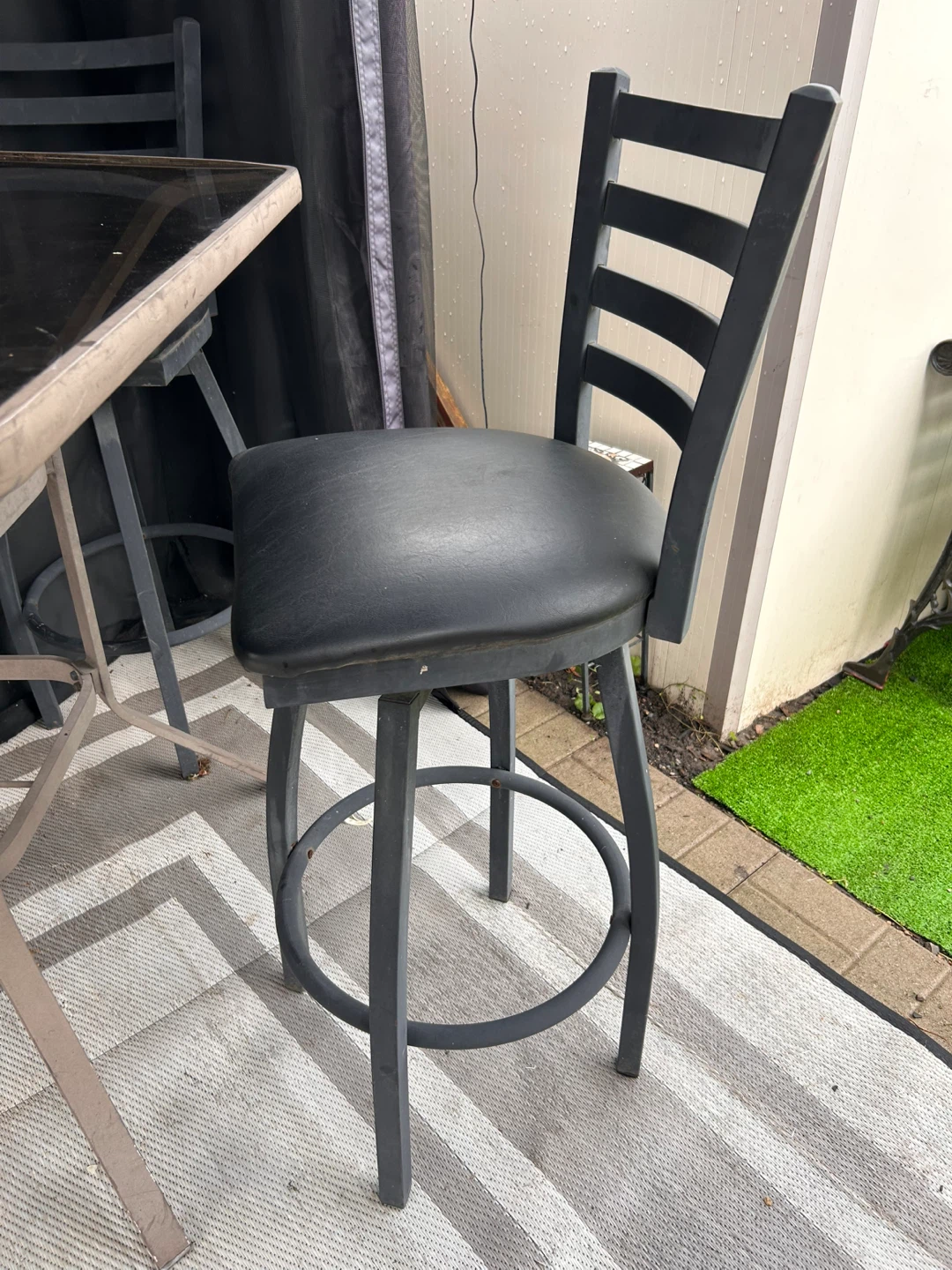 Glass Top Patio Table and Chairs Set - photo 3