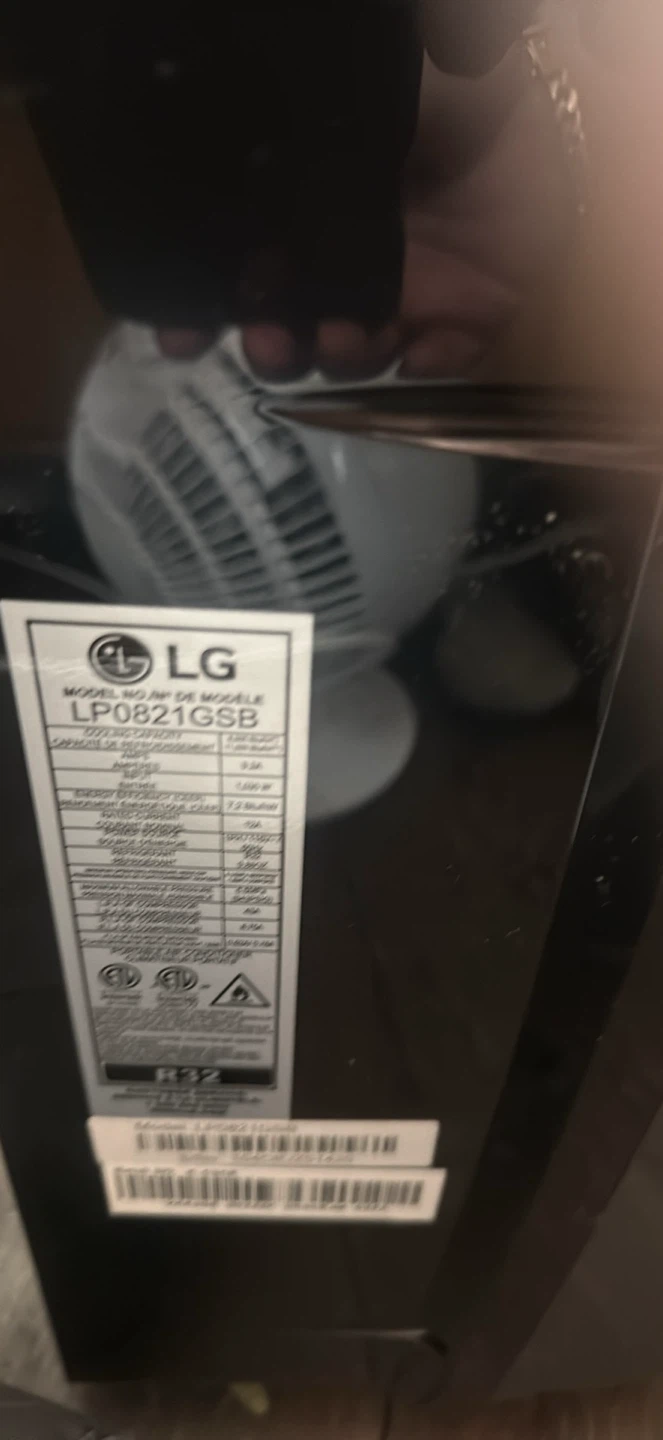 LG LP0821GSB Portable Air Conditioner - photo 5