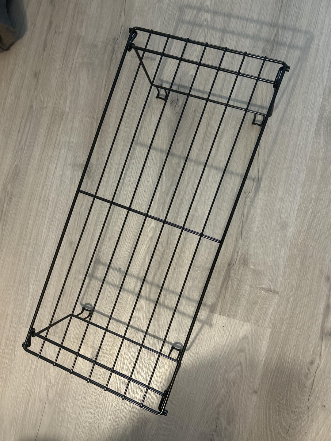 Foldable Black Wire Shelf/ Shoe rack