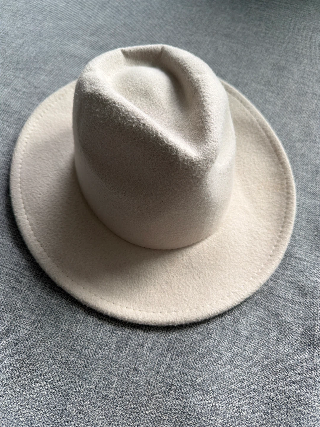 Cream Fedora Hat