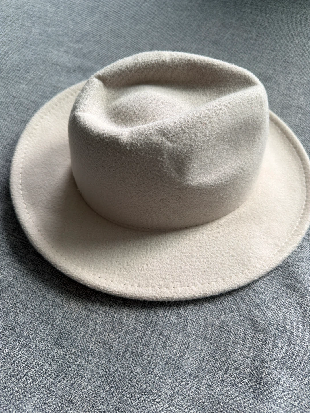 Cream Fedora Hat - photo 2