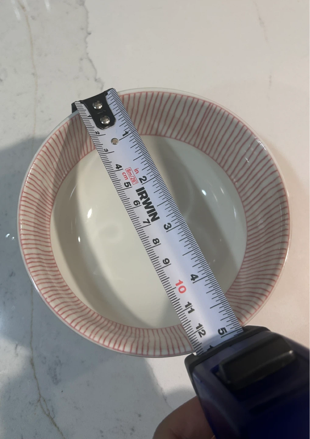 Pink and white bowl - photo 4