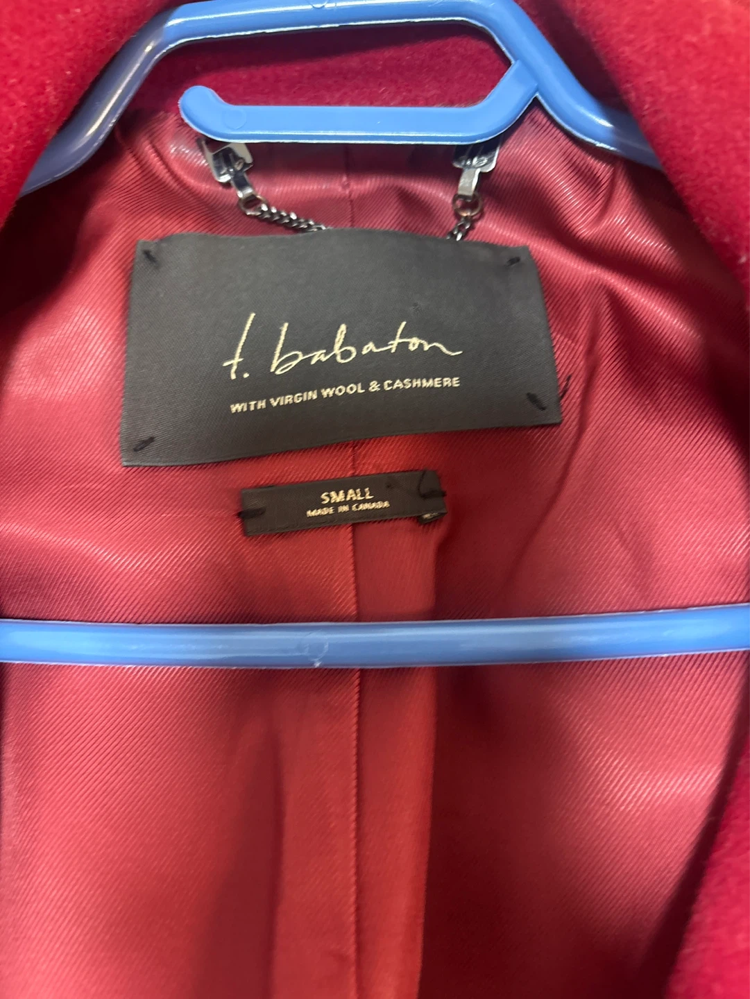 f.babaton Red Wool & Cashmere Coat - photo 2