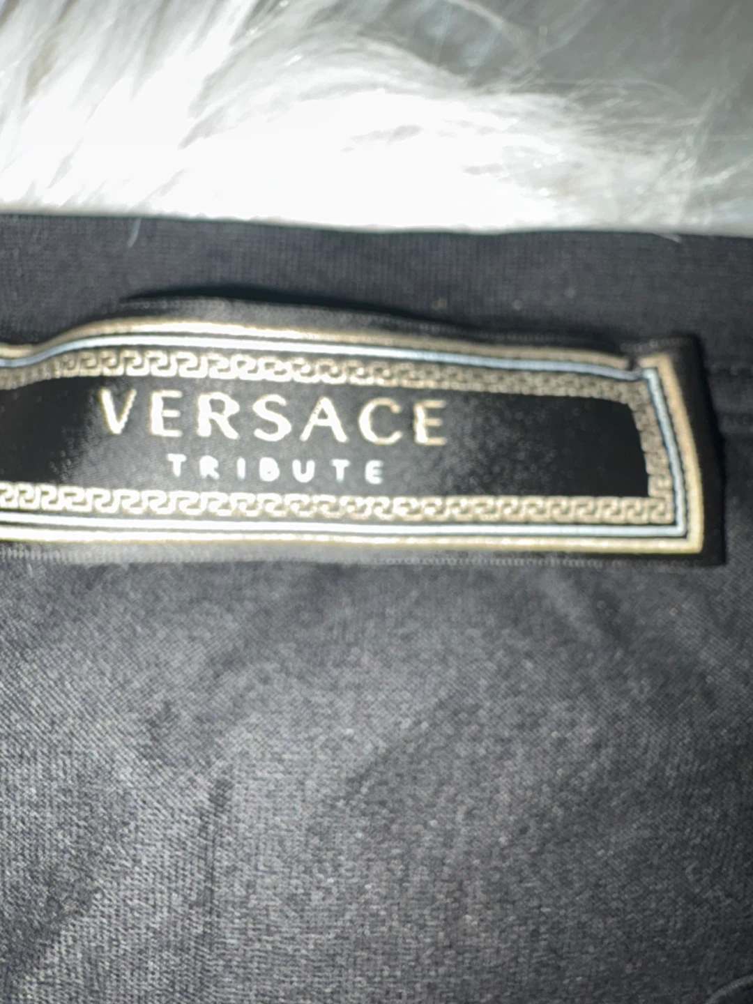 Versace Tribute Black T-Shirt with Medusa Logo - photo 2
