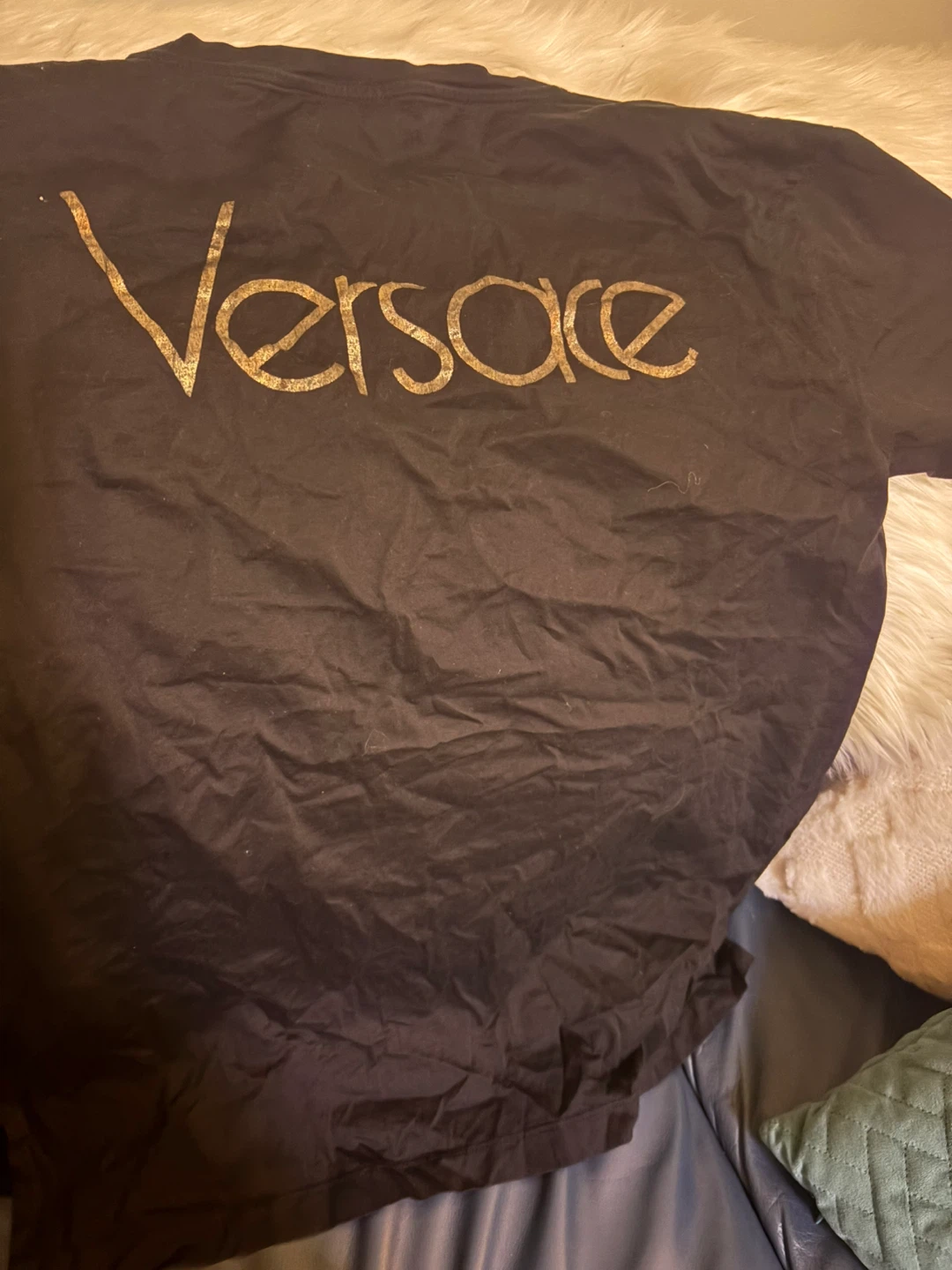 Versace Tribute Black T-Shirt with Medusa Logo - photo 4