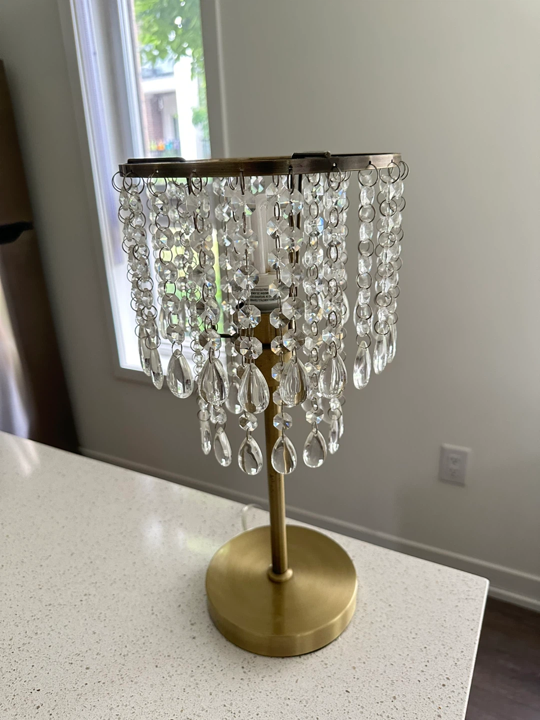 Crystal Beaded Table Lamp