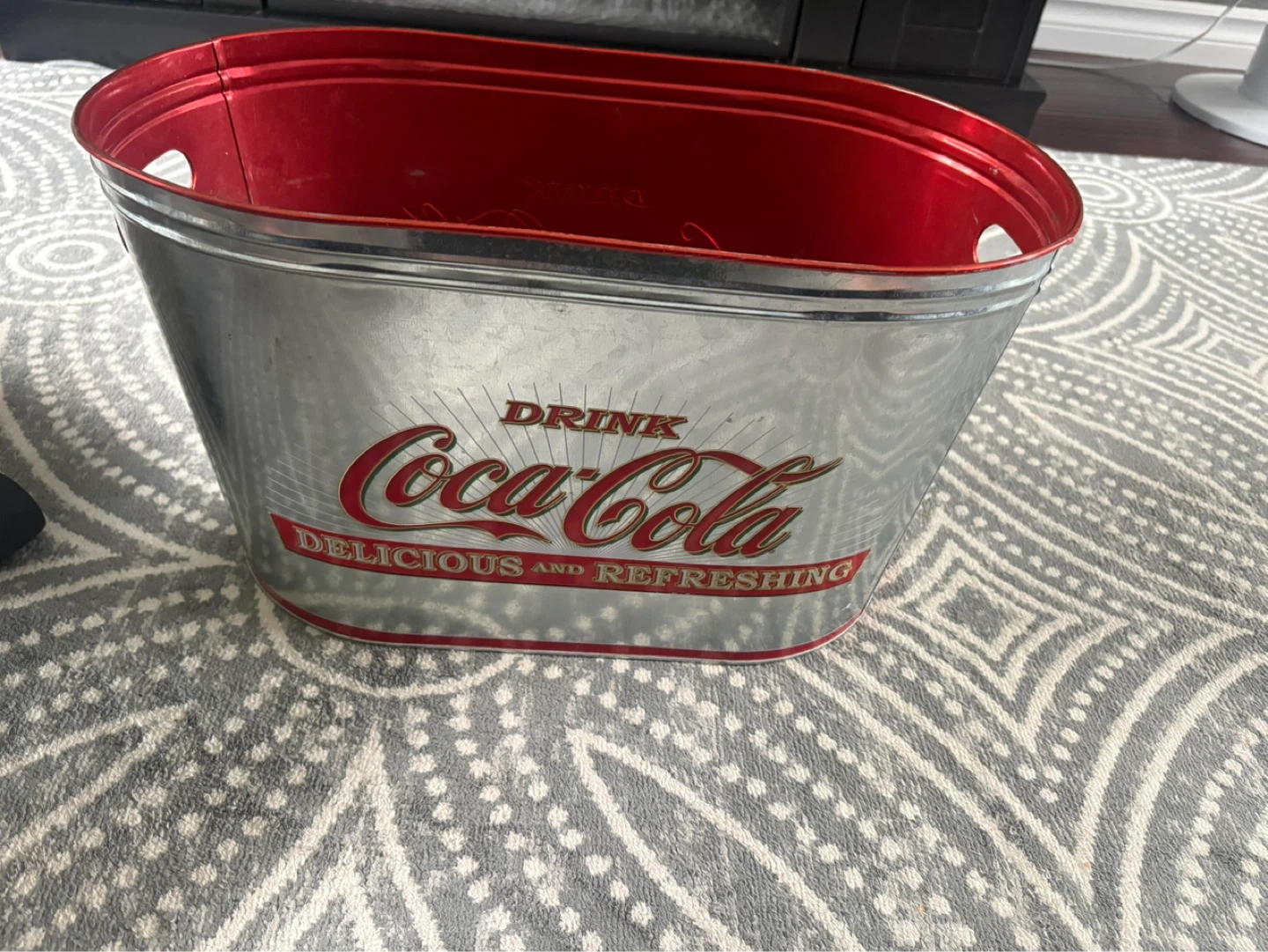 Coca-Cola Drink Cooler Bucket $10 Can hold 12 pack cans