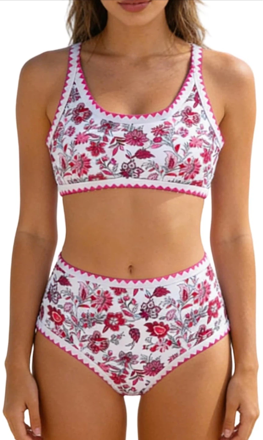 ⚽️ NWOT Floral Print Bikini Set - Size S - photo 5