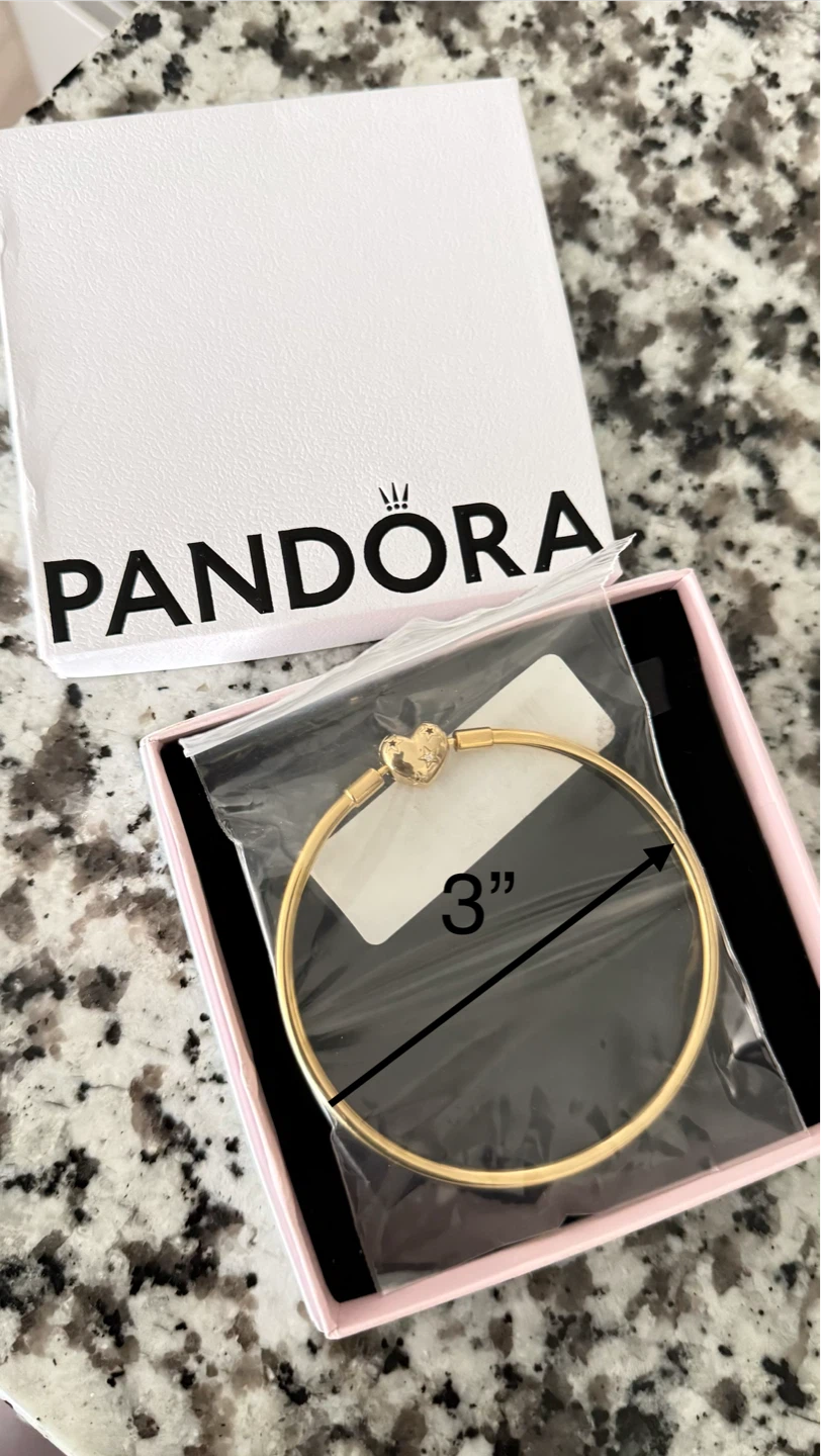 Pandora Celestial Heart Clasp Bangle