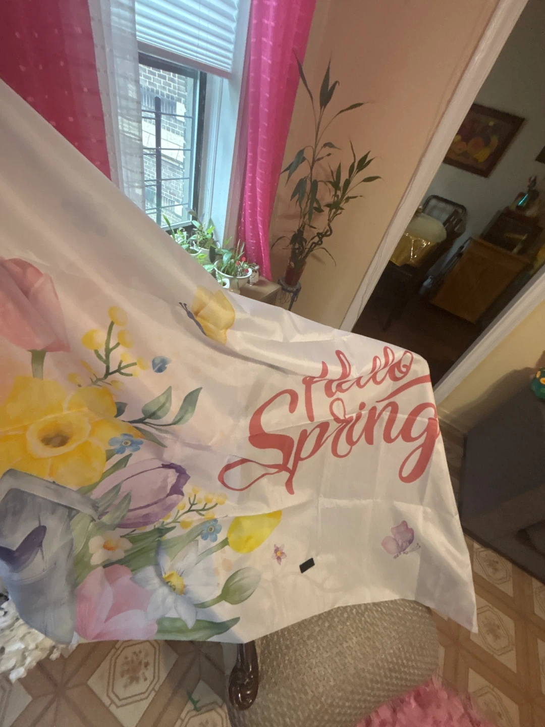⚽ Hello Spring Garden Flag