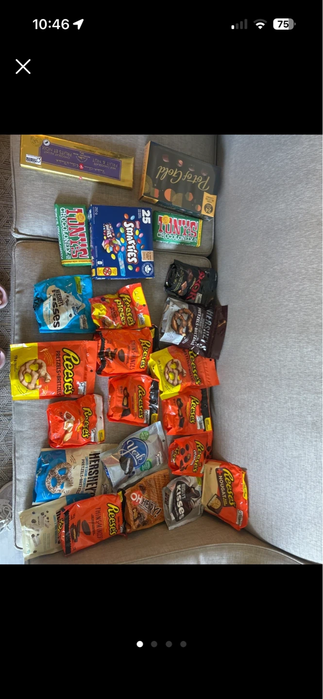 Assorted Chocolate Bars and Candies