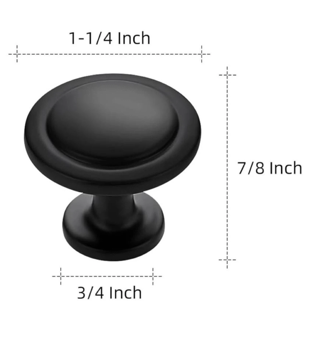 8 Matte Black Cabinet / Dresser Knobs – $15 (Set)