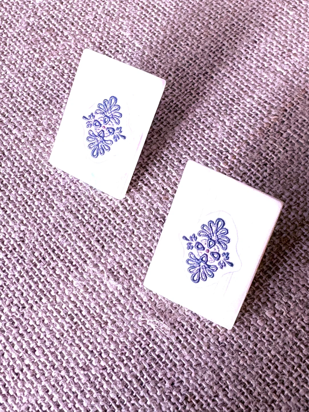 White Mother-of-Pearl Square Stud Earrings - photo 2